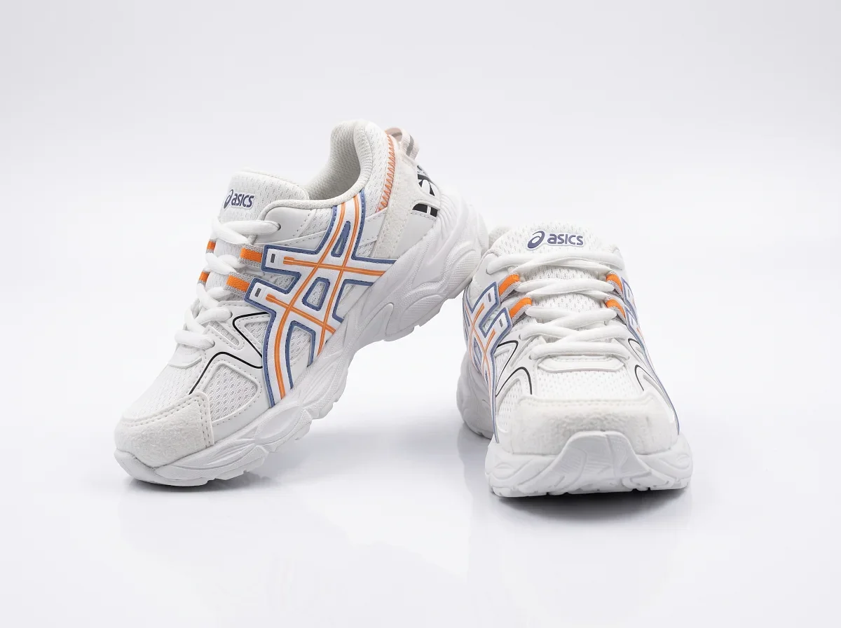 حذاء رياضي أطفال ASICS GEL-EXCALIBUR لاصق - بيج ورصاصي - مصغر 3